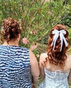 coiffure fêtes mère fille