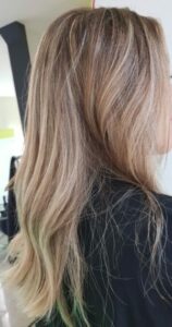 cheveux long Balayage blond
