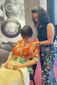 Massage cuir chevelu